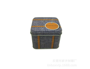 الصين تخصيص الملونة مربعة الشكل صناديق معدنية صغيرة حلوى القصدير مربع التعبئة والتغليف التجزئة المزود
