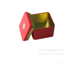 الصين علب الهدايا مربع القصدير للشاي العلبة الحاويات مع غطاء صندوق سماعة المزود