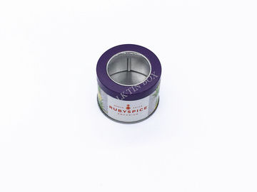يمكن القصدير معدن القصدير مخصص شعار الطباعة والنقوش D65x50mm المزود